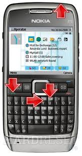 You can get that code by dialing a special number on your call keypad. Hard Reset Nokia E71 How To Hardreset Info