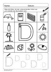 Abc Anlaute Und Buchstaben D Pdf Buchstaben Lernen Anlaute Schreiben Lernen