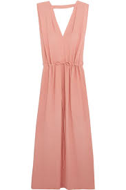 Jil Sander Shoe Size Chart Jil Sander Crepe Maxi Dress Pink