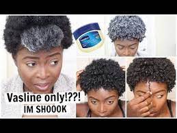 Defining My Natural Hair With Only Vaseline Water I Am Beyond Shocked Youtube Vaseline For Hair Natural Curls Hairstyles Defined Curls Natural Hair