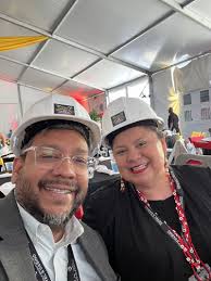 Spending time at the topping out ceremony for the new Seminole Casino  Brighton now known as Seminole Brighton Bay Hotel and Casino. Wishing the  team all the best and many successful years