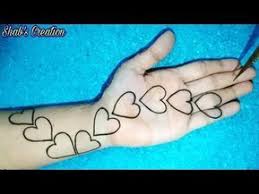 Easy Love Heart Shape Mehndi Design With Trick Latest Heart Shape Bridal Henna Design Youtube Bridal Henna Designs Unique Mehndi Designs Mehndi Designs