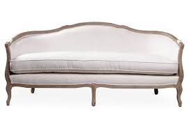 Bardot 76 French Sofa Ivory Linen Mebel Gostinaya