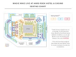 Club Domina Seating Chart Magic Mike Live At Hard Rock