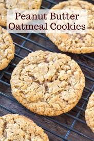 Peanut Butter Oatmeal Cookies Recipe In 2020 Peanut Butter Oatmeal Cookies Easy Cookie Recipes Food