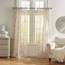 Westport Floral Tie Top Sheer Window Curtain In 2021 Elrene Home Fashions Sheers Curtains Living Room Panel Curtains