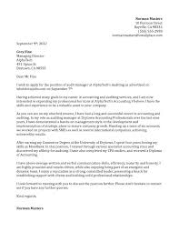 auditing manager cover letter