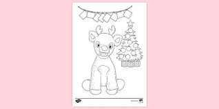 Free printable christmas coloring page. Free Cute Christmas Colouring Page Colouring Sheets