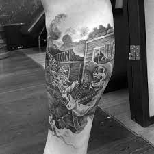 Explore cool wild wild west designs featuring stallions to revolvers, western scenery and more. 90 Cowboy Tattoos For Men Wild Wild West Designs