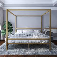 Check spelling or type a new query. Dhp Modern Canopy Bed Full Gold Walmart Com In 2021 Canopy Bed Frame Modern Canopy Bed Canopy Bed Diy