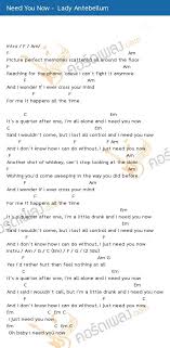 } need you now is a country pop song performed by american country music trio lady antebellum. Need You Now Guitar Chords Easy Know It Info