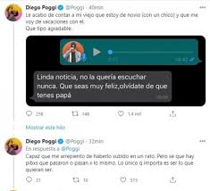 Diego poggi is an actor, known for chicos católicos apostólicos y romanos #themovie (2014), pasapalabra (2016) and nunca es tarde (2015). Diego Poggi Le Conto A Su Papa Que Se Iba De Vacaciones Con Su Novio Y Recibio Una Desagradable Respuesta De El Infoveloz Com