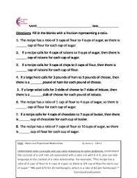 Interpreting graphs of proportional relationships Ratios And Proportions Word Problems Worksheets Teaching Resources Tpt