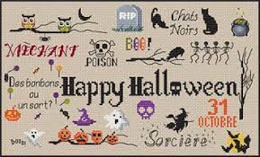 Hungarian cross stitch and greek cross stitch are two styles of cross stitch that are interesting and would make good fillers for letters. Cross Stitch Corner Les Petites Croix De Lucie Halloween Sampler