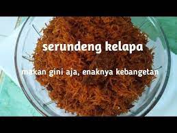 Serundeng Kelapa Pelengkap Nasi Kuning Temen Sahur Youtube Resep Makanan Makanan Makanan Dan Minuman