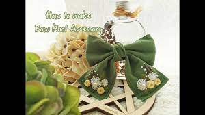 You live surrounded by fabric. Diy Bow Knot Accessoriesä¸¨how To Make Embroidery Bow Tieä¸¨lolita Hair Clip Youtube