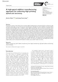 Tradesparq is a supplier/manufacturer directory of major industry industrial microscope makers and builders/producers. Pdf A High Speed Additive Manufacturing Approach For Achieving High Printing Speed And Accuracy