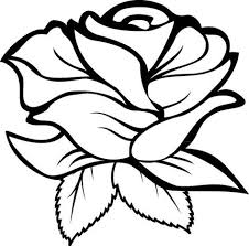 Une Rose Flower Stencil Rose Stencil Roses Drawing