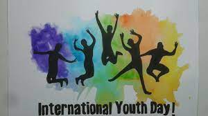 This day recognizes the accomplishments of young people. Poster On International Youth Day Drawing Painting For Youth Day Youtube
