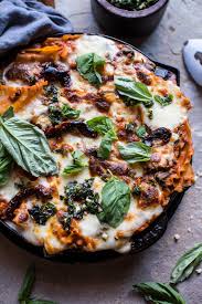 Simple Vegetarian Skillet Lasagna Half Baked Harvest Recipe Best Lasagna Recipe Vegetarian Skillet Skillet Lasagna