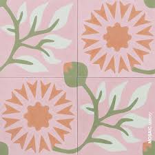 Ate wandfliese keramikbild mit motiv lisbao portugal. Rosa Zementfliesen Mit Blumen Fliesen Muster Von Mosaic Factory Bunte Gemusterte Fliesen Mit Rosa Hintergrund Gru Rosa Fliesen Zementfliesen Rosa Hintergrund