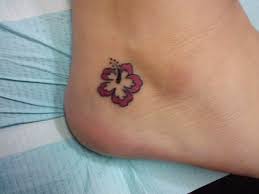 Hibiscus On Foot Ankle Hibiscus Tattoo Plumeria Tattoo Tattoos