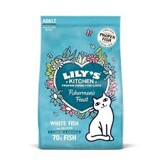 Kitten food is specially formulated with very high levels of protein, which is essential for proper growth, as well as higher levels of calcium, magnesium, phosphorous, zinc and iron to help build strong bones and teeth. White Fish Salmon Dry Food For Cats Lily S Kitchen