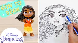 It's been a long time since i posted a traditional drawing. How To Draw Moana Disney Princess Youtube