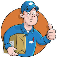 Cartoon Courier Making A Delivery While Giving The Thumbs Up Comes In An Easy E Affiliate Delivery Giving Thumbs Cartoon Courier Vector Illustration