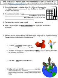 Crash Course World History 32 The Industrial Revolution Worksheet