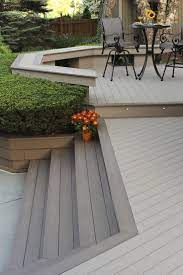 Deck Stair Ideas Changing The Deck Board Color On The Steps Gives The Design V In 2021 Patio Design Patio Deck Designs Backyard
