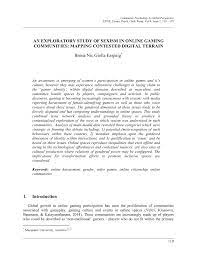 Centrul teritorial de calcul electronic. Pdf An Exploratory Study Of Sexism In Online Gaming Communities Mapping Contested Digital Terrain
