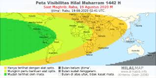 Karena bulan puasa sudah dekat dengan bulan rajab dan. Daftar Peta Visibilitas Hilal Tahun 1442 Hijriyah Alhabib Mewarnai Dengan Islam