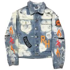 Rock Hard Vintage Biker Club Washed Denim Jacket 250 Liked On Polyvore Featuring Outerwear Jack Diy Denim Jacket Vintage Jean Jacket Denim Biker Jacket