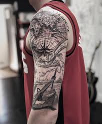 120 best compass tattoos for men. Pin On Tatuagem