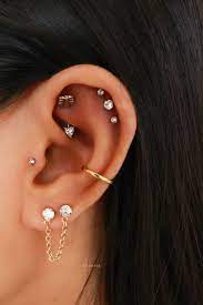 Trending Multiple Cartilage Ear Piercing Ideas Pretty Earring Stud Hoop Ring Www Impuria Com Rook Piercing Jewelry Belly Piercing Jewelry Piercing Jewelry