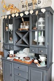 I picked up this dining room hutch on craigslist and documented the transformation into a stylish storage solution that doubles as a display in my sewing studio. Neutral Farmhouse Fall Dining Room Clean And Scentsible
