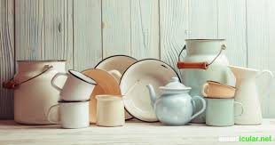 'glasartiger schmelzüberzug', mit der miniaturmalerei um 1700 aus frz. Emaille Im Haushalt Richtig Verwenden Reinigen Und Pflegen