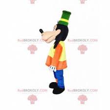 Cat sleeps under dog's floppy ear! Goofy Mascot The Clumsy Dog Of Walt Disney Sizes L 175 180cm
