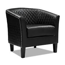 Luxor Accent Chair Black Accent Chairs Furniture Leather Accent Chair
