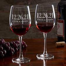 Wine glass favors come in a variety of styles to suit your wedding style or any other event you might be celebrating. The Big Day Personalized Wedding Favor Red Wine Glass Wedding Gifts