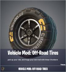 Compared to some of the alternative products, this tire gel is far more durable and long lasting. How To Get Chonkers Off Road Tires In Fortnite Season 6 Fortnite Intel