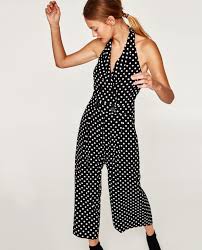 flowing polka dot jumpsuit polka dot jumpsuit jumpsuit high fashion street style