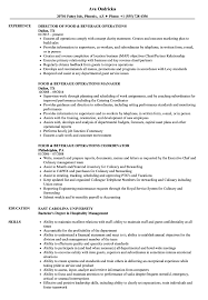 The website offers two forms of documents: Food Beverage Operations Resume Samples Velvet Jobs