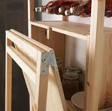 ivar storage unit with foldable table pine ikea foldable table ikea ivar multifunctional room