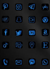 Also, be sure to check out new icons and popular icons. Blue Black Ios 14 App Icon Pack Navy Blue Aesthetic Ios 14 Etsy In 2021 Iphone Photo App App Icon Black App