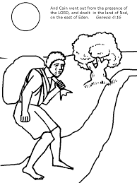 Cain and abel making an offering to the lord, this scene shows two men sitting and praying and animal burns after death in between them, axe on ground, vintage line drawing or engraving illustration. Cain And Abel Genesis Chapter 4 Bible Story Coloring Pages Coloring Home