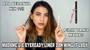 Review Eyeliner Madame Gie Wing It Lady Dan Madame Gie Eyeready Liner Youtube