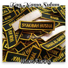 Pengkalan kubor (pas) wan roslan b wan hamat: 5pcs Tag Nama Sulam Pelajar Embroidery Name Tag Shopee Malaysia