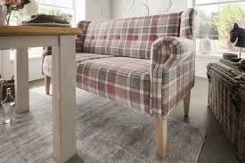 Sofa berwarna di kamar netral. Pure Natur Paul 3 Sitziges Dining Sofa Rosa Kariert Mobel Letz Ihr Online Shop